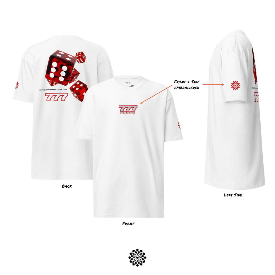 Fortune777 - (Embroidered) Premium Heavyweight Tee