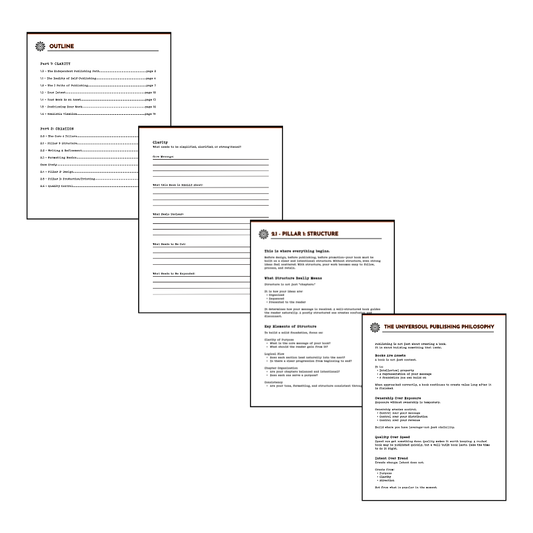 The Independent Publishing Blueprint: A Comprehensive Guide & Planner for Self-Publishing (PDF)