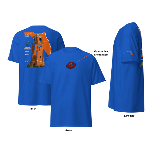 Campus Classic - Blue (Embroidered) Unisex classic tee