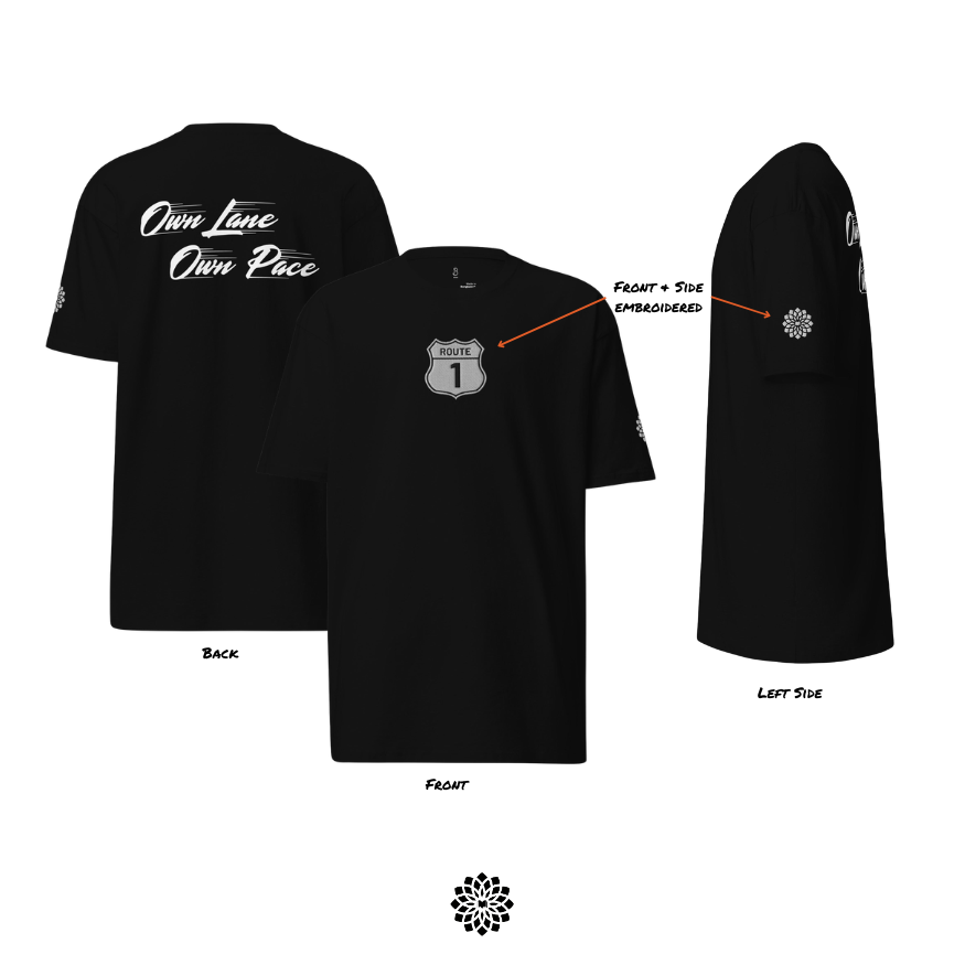 The Road Less Traveled - (Embroidered) Premium Heavyweight Tee