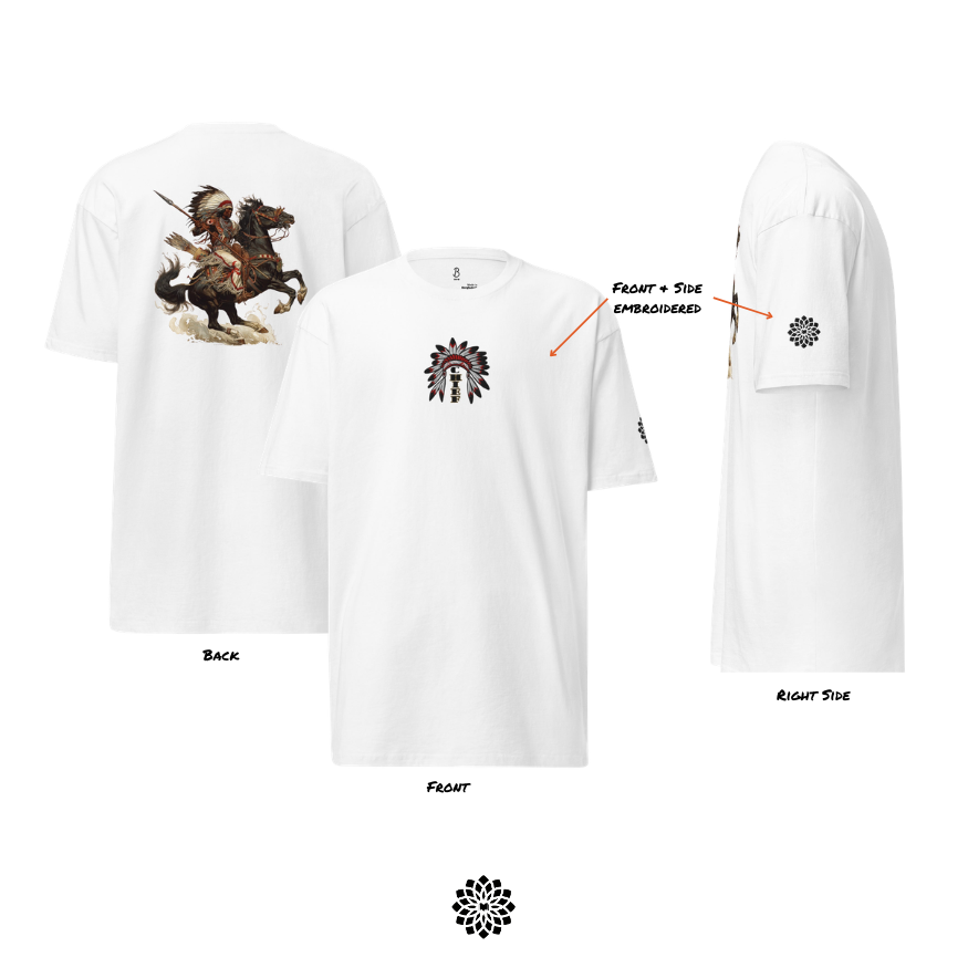 Chief Firehorse - (Embroidered) Premium Heavyweight Tee