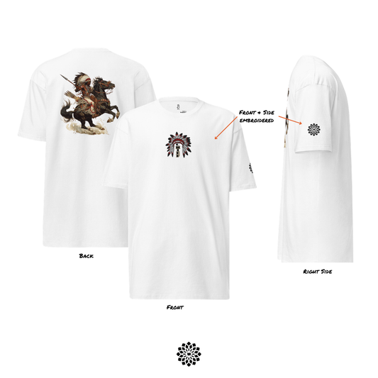 Chief Firehorse - (Embroidered) Premium Heavyweight Tee