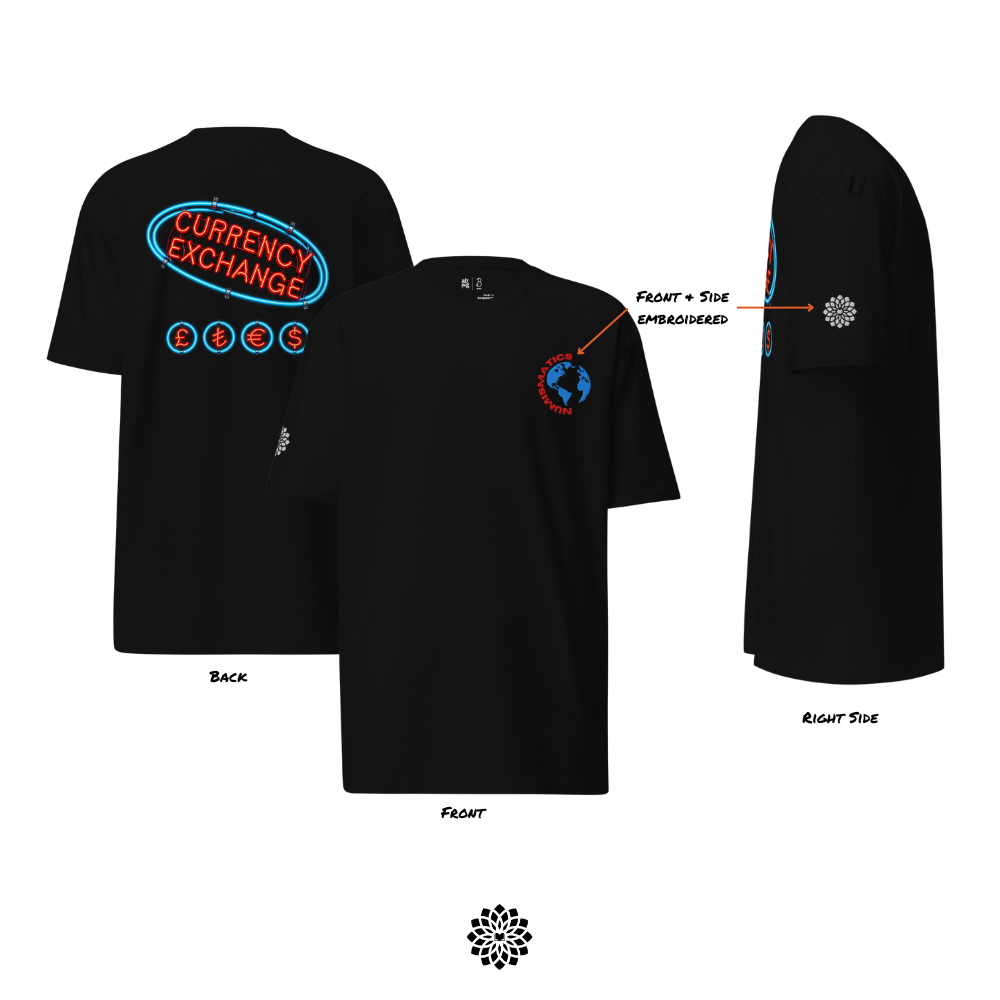 Currency Exchange - (Embroidered) Premium Heavyweight Tee