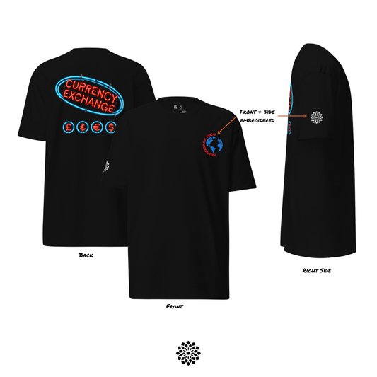 Currency Exchange - (Embroidered) Premium Heavyweight Tee