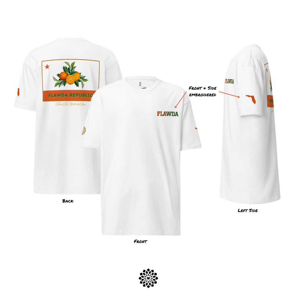FLAWDA - (Embroidered) Premium Heavyweight Tee