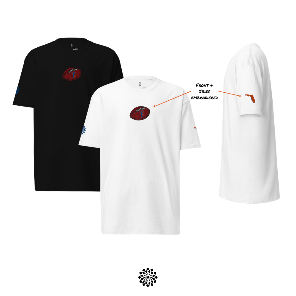 Football Season - (Embroidered) Premium Heavyweight Tee