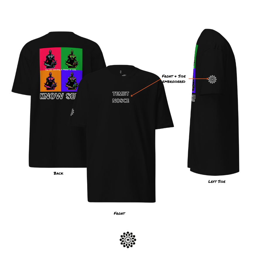 Know Self - (Embroidered) Premium Heavyweight Tee