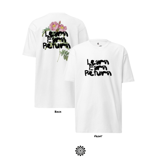 Learn Earn Return 2.0 - Premium Heavyweight Tee