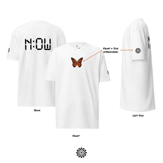 The Time is NOW - (Embroidered) Premium Heavyweight Tee