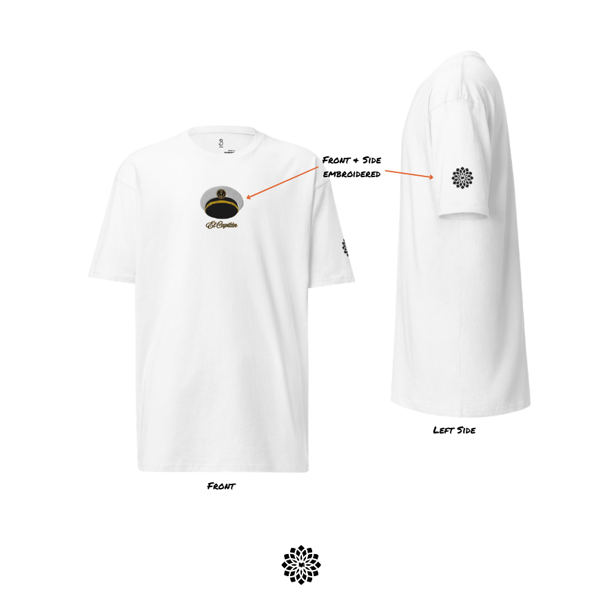 The Captain - (Embroidered) Premium Heavyweight Tee