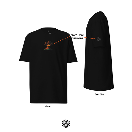 Volcanic State - (Embroidered) Premium Heavyweight Tee